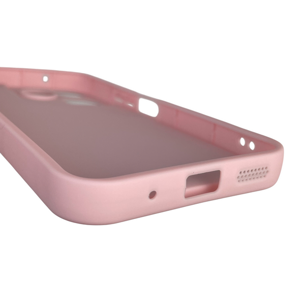 Чехол силиконовый Soft Touch с 3D принтом Майнкрафт для Xiaomi Redmi 13 4G розовый (Полная защита камеры) 0041445 фото