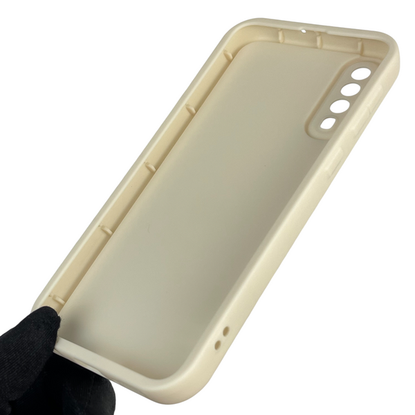 Чехол силиконовый Soft Touch с 3D принтом Майнкрафт для Samsung Galaxy A50 (SM-A505F) молочный (Полная защита камеры) 0041240 фото