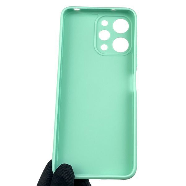 Чехол для Xiaomi Redmi 12 4G с квадратными гранями с защитой камеры на сяоми редми 12 4г мятный 0012737 фото