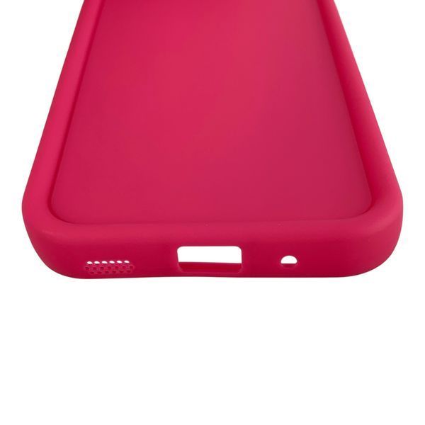 Чехол силиконовый Soft Touch для Samsung Galaxy M11 малиновый (Полная защита камеры) 0053976 фото
