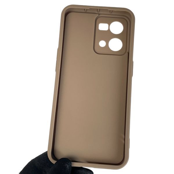 Чехол силиконовый Soft Touch для Oppo Reno 7 коричневый (Полная защита камеры) 0044288 фото