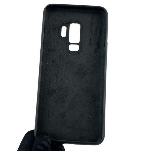 Чохол для Samsung Galaxy S9 Plus силіконовий з мікрофіброю нековзний на самсунг с9 плюс чорний 0032231 фото