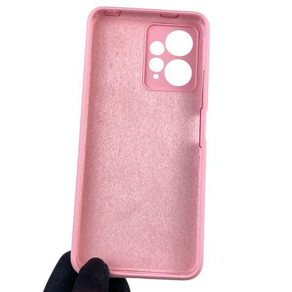 Чехол для Xiaomi Redmi Note 12 4G силиконовый с микрофиброй нескользящий на сяоми редми нот 12 4г розовый 0032701 фото