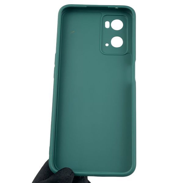 Чохол для OPPO A76 з квадратними гранями із захистом камери на оппо а76 зелений 0012435 фото