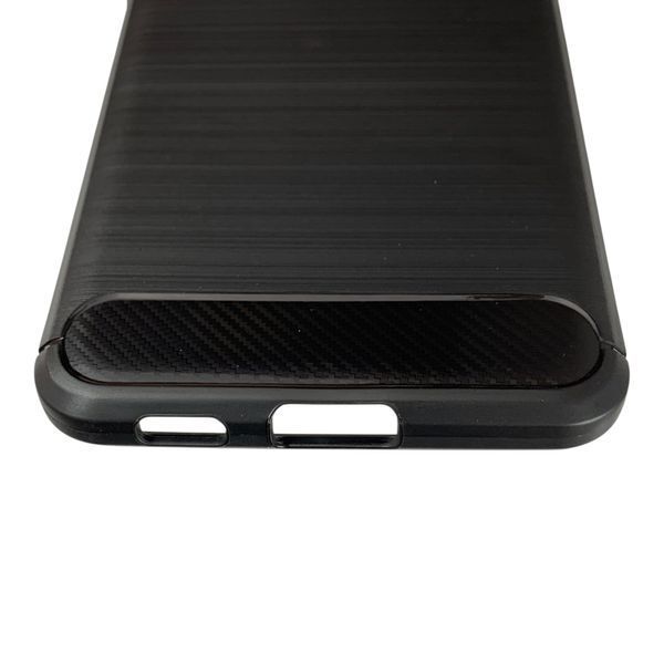 Чехол для телефона Samsung Galaxy S21 Plus (SM-G996) карбоновый противоударный с высокими бортами черный 0052222 фото