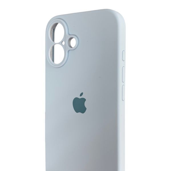Чохол Silicone Case для Apple iPhone 16 ніжно-блакитний (soft touch, бортик камери) 0059990 фото