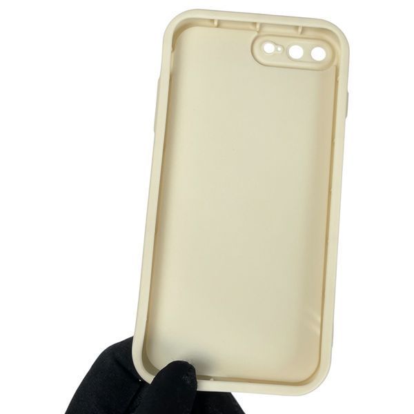 Чехол силиконовый Soft Touch с 3D принтом мема сибу для Apple iPhone 8 Plus молочный (Полная защита камеры) 0048335 фото