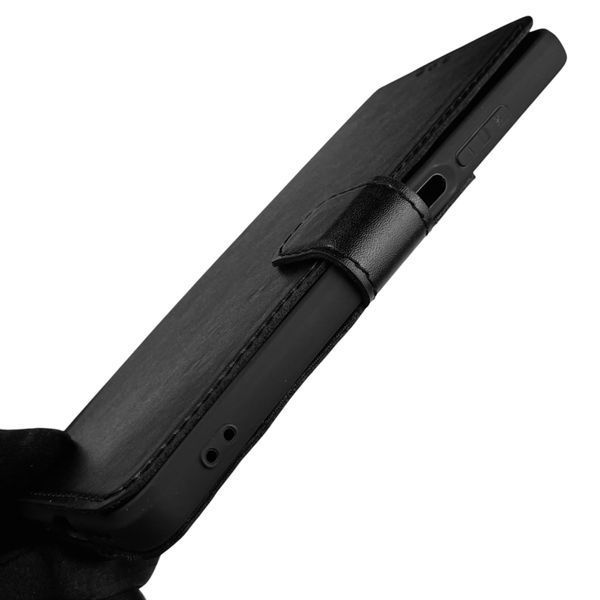 Чохол-книжка для Motorola Moto G04 (XT2421-2) із застібкою на магніті на моторола г04 чорна 0014041 фото