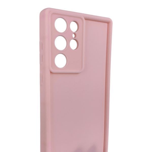 Чехол силиконовый Soft Touch для Samsung Galaxy S22 Ultra розовый (Полная защита камеры) 0054071 фото