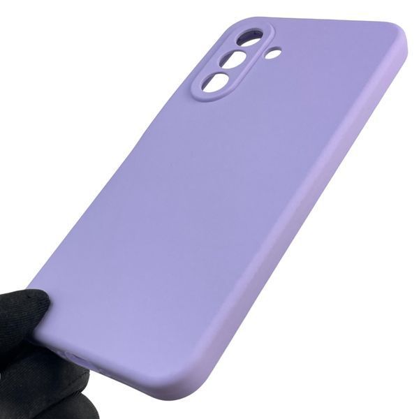 Чохол для Samsung Galaxy A36 5G (SM-A366U) силіконовий з мікрофіброю нековзний на самсунг а36 5г бузковий 0031968 фото