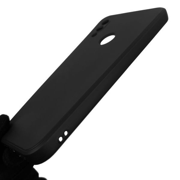 Чехол для Xiaomi Redmi 7 однотонный с квадратными гранями с защитой камеры на сяоми редми 7 чёрный 0001208 фото