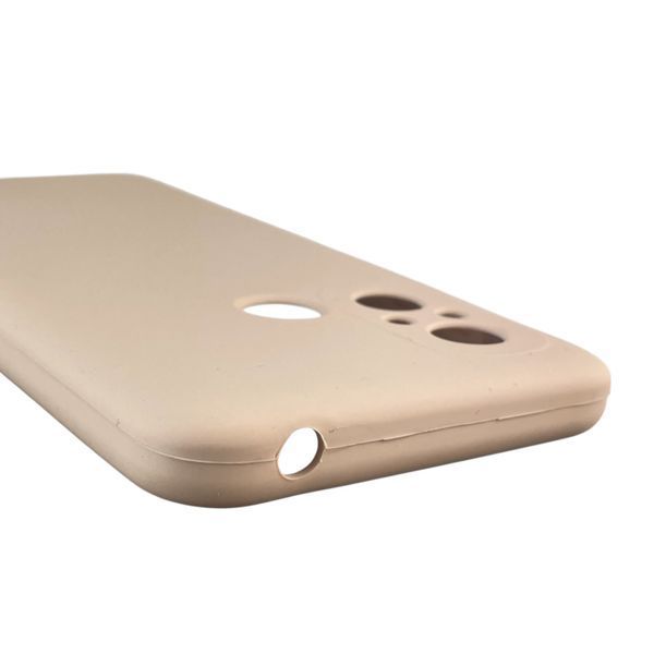 Чохол для Xiaomi Redmi 12C силіконовий з мікрофіброю нековзний на сяомі редмі 12с пудровий 0032584 фото