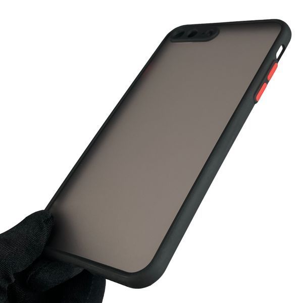 Чохол для Apple iPhone 8 Plus протиударний із високими бортами із захистом камери на айфон 8 плюс чорний 0001308 фото