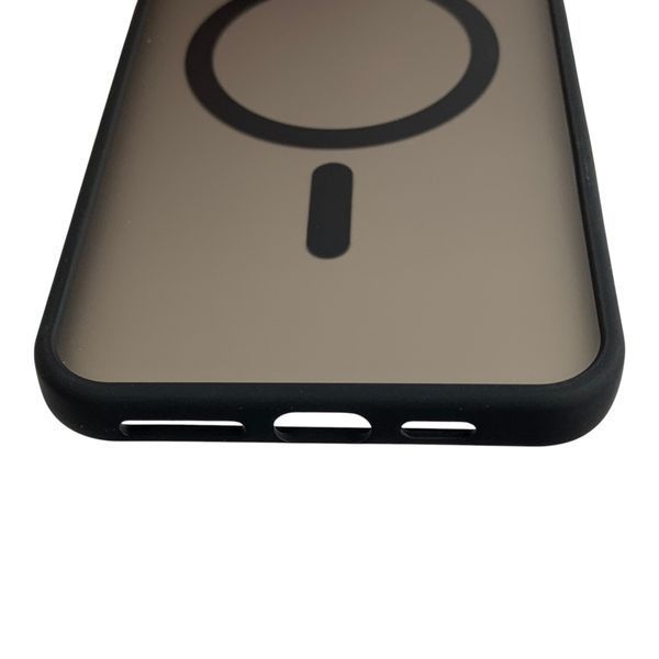 Чохол MagSafe для Apple iPhone Xs Max чорний (магнітне кільце) 0059703 фото