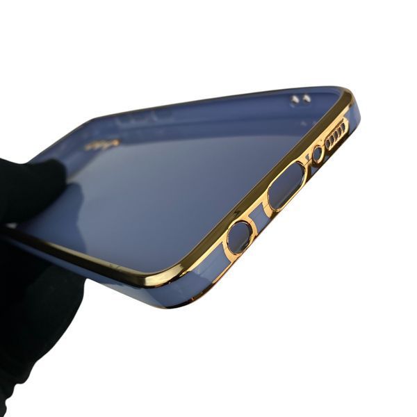 Чехол для Samsung Galaxy A50s SM-A507F с защитой камеры с золотой окантовкой на самсунг а50с синий gs1 0020210 фото