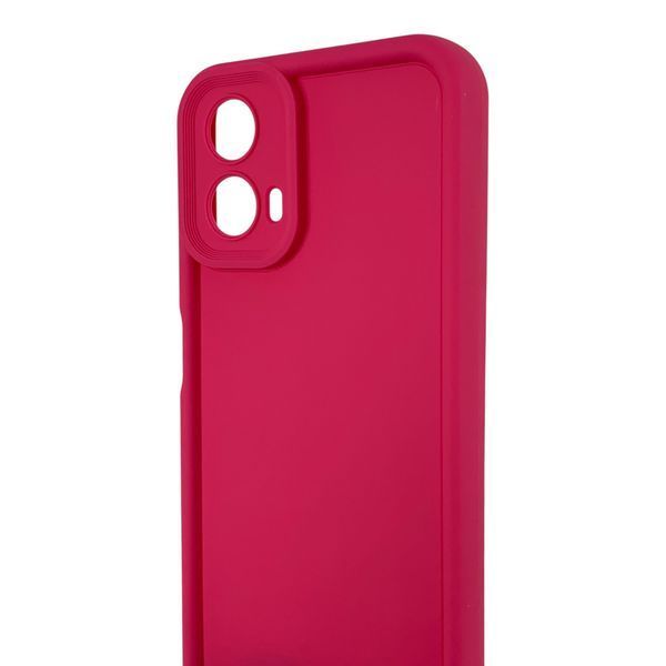 Чехол силиконовый Soft Touch для Motorola G34 малиновый (Полная защита камеры) 0054408 фото