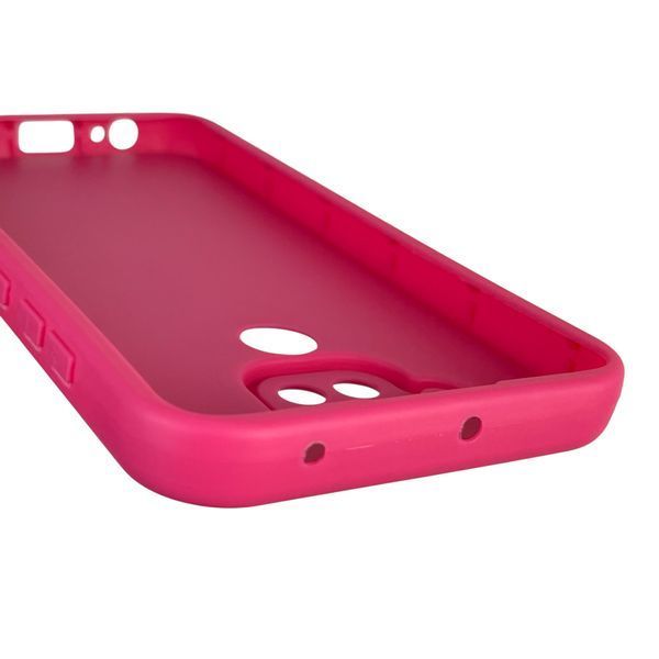 Чехол силиконовый оригинальный Soft Touch с 3D принтом смешного теда мишки для Xiaomi Redmi Note 9 малиновый (Полная защита камеры) 0049094 фото