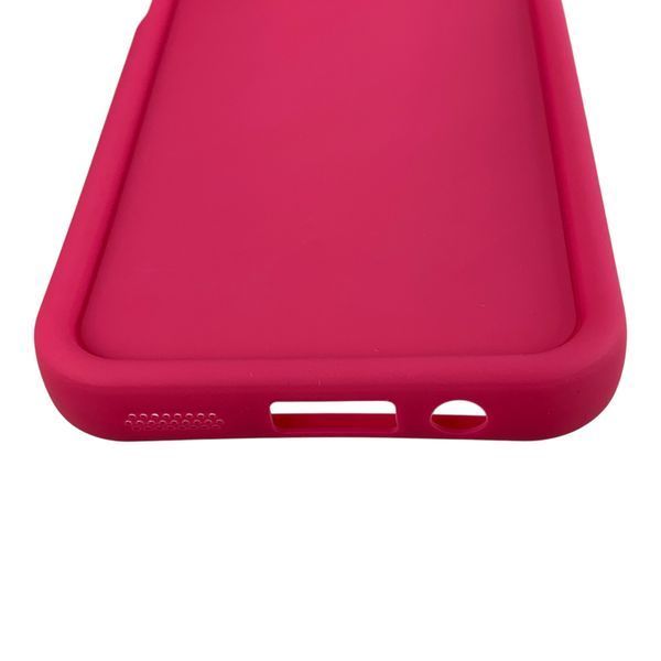 Чехол силиконовый Soft Touch для Motorola G34 малиновый (Полная защита камеры) 0054408 фото