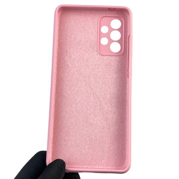 Чехол для Samsung Galaxy A72 (SM-A725F) силиконовый с микрофиброй нескользящий на самсунг а72 розовый 0032114 фото
