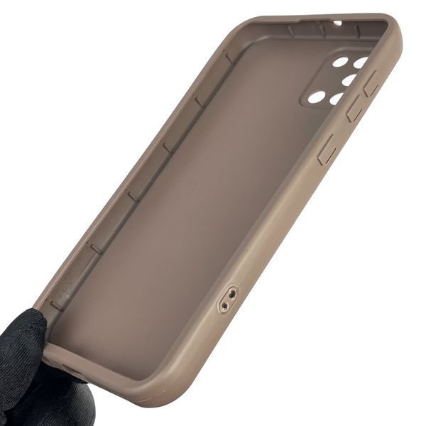 Чехол силиконовый оригинальный Soft Touch с 3D принтом злой котик для Samsung Galaxy A31 (SM-A315F) коричневый (Полная защита камеры) 0046470 фото