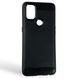 Чехол для телефона OnePlus Nord N10 5G карбоновый противоударный с высокими бортами черный 0052010 фото 1