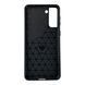 Чехол для телефона Samsung Galaxy S21 Plus (SM-G996) карбоновый противоударный с высокими бортами черный 0052222 фото 2