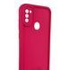 Чехол силиконовый Soft Touch для Samsung Galaxy M11 малиновый (Полная защита камеры) 0053976 фото 3