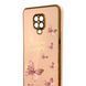 Чохол для Xiaomi Redmi Note 9 Pro з принтом золоті метелики глянцевий із захистом камери із золотою окантовкою 0059550 фото 4
