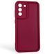 Чохол силіконовий Soft Touch для Samsung Galaxy S21 FE бордовий (Повний захист камери) 0054026 фото 1