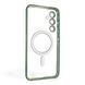Чохол для Samsung Galaxy A55 5G (SM-A556B) з лінзами на камері з MagSafe на самсунг а55 5г зелений 0034474 фото 2