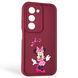 Чехол силиконовый Soft Touch с 3D принтом волшебной минни маус для Xiaomi Redmi 15 5G Global бордовый (Полная защита камеры) 0050341 фото 1