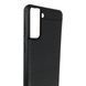 Чехол для телефона Samsung Galaxy S21 Plus (SM-G996) карбоновый противоударный с высокими бортами черный 0052222 фото 3