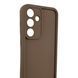 Чохол силіконовий Soft Touch для Samsung Galaxy S25 коричневий (Повний захист камери) 0054177 фото 3