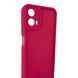 Чехол силиконовый Soft Touch для Motorola G34 малиновый (Полная защита камеры) 0054408 фото 3