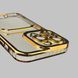 Чехол для Apple iPhone 14 Pro с золотой окантовкой с карманом для карт на айфон 14 про золотой 0013015 фото 5