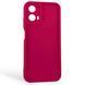 Чехол силиконовый Soft Touch для Motorola G34 малиновый (Полная защита камеры) 0054408 фото 1