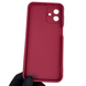 Чехол силиконовый оригинальный Soft Touch с 3D принтом милый мишка для Samsung Galaxy A07 4G (SM-A075F) бордовый (Полная защита камеры) 0043352 фото 3