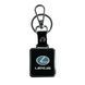 Металлический брелок Lexus на ключи авто с покрытием soft-touch (кожаный ремешок) 0061320 фото 2