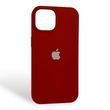 Чехол Silicone Case для Apple iPhone 15 красный (soft touch, закрытый низ)