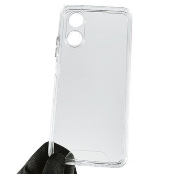 Чохол для Oppo A17 щільний із металевимі кнопкамі на оппо а17 прозорий 0002294 фото