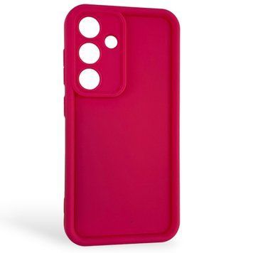 Чехол силиконовый Soft Touch для Samsung Galaxy S25 малиновый (Полная защита камеры) 0054178 фото