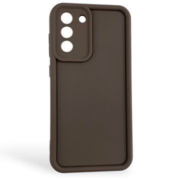Чехол силиконовый Soft Touch для Samsung Galaxy S21 FE коричневый (Полная защита камеры) 0054027 фото