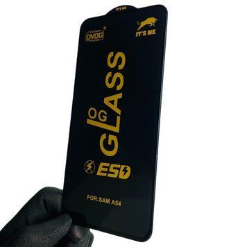 Захисне скло для телефону 6D OG Samsung Galaxy A54 5G SM-A546E повноекранне протиударне на самсунг а54 5г чорне 0001564 фото