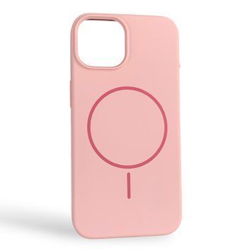 Чехол Silicone Case MagSafe для Apple iPhone 13 розовый (MagSafe, защита камеры) 0059991 фото