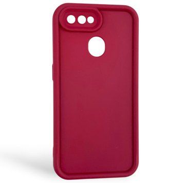 Чехол силиконовый Soft Touch для Oppo A12 бордовый (Полная защита камеры) 0054248 фото