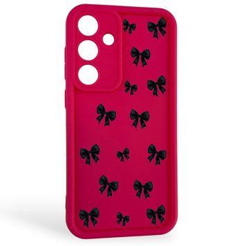 Чохол силіконовий Soft Touch з 3D принтом для Samsung Galaxy S25 Plus малиновий (Повний захист камери) 0057767 фото