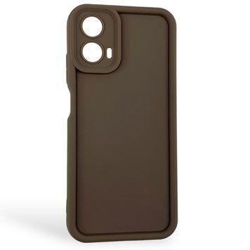 Чехол силиконовый Soft Touch для Motorola G34 коричневый (Полная защита камеры) 0054409 фото