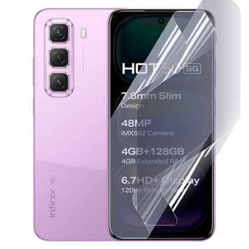 Плівка гідрогелева для Infinix Hot 50 5G глянцева протиударна на інфінікс Hoт 50 5г прозора 0035246 фото