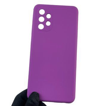 Чохол для Samsung Galaxy A32 4G (SM-A325F) силіконовий з мікрофіброю нековзний на самсунг а32 4г фіолетовий 0031919 фото