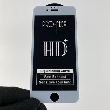 Защитное стекло для телефона Apple iPhone 6 противоударное полноэкранное на айфон 6 белое 0001059 фото